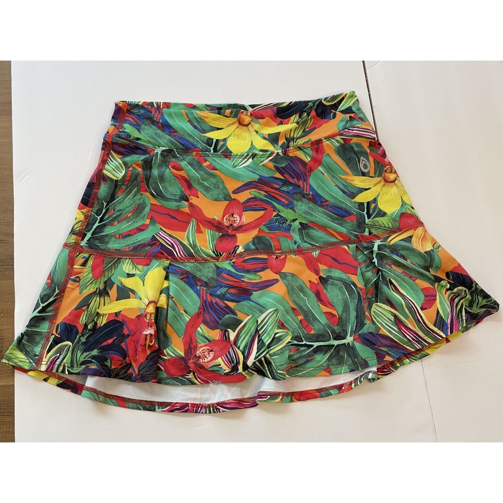 Dona Jo Fit Wear Skort Size 2 (L)  Womens Floral Print Skirt .